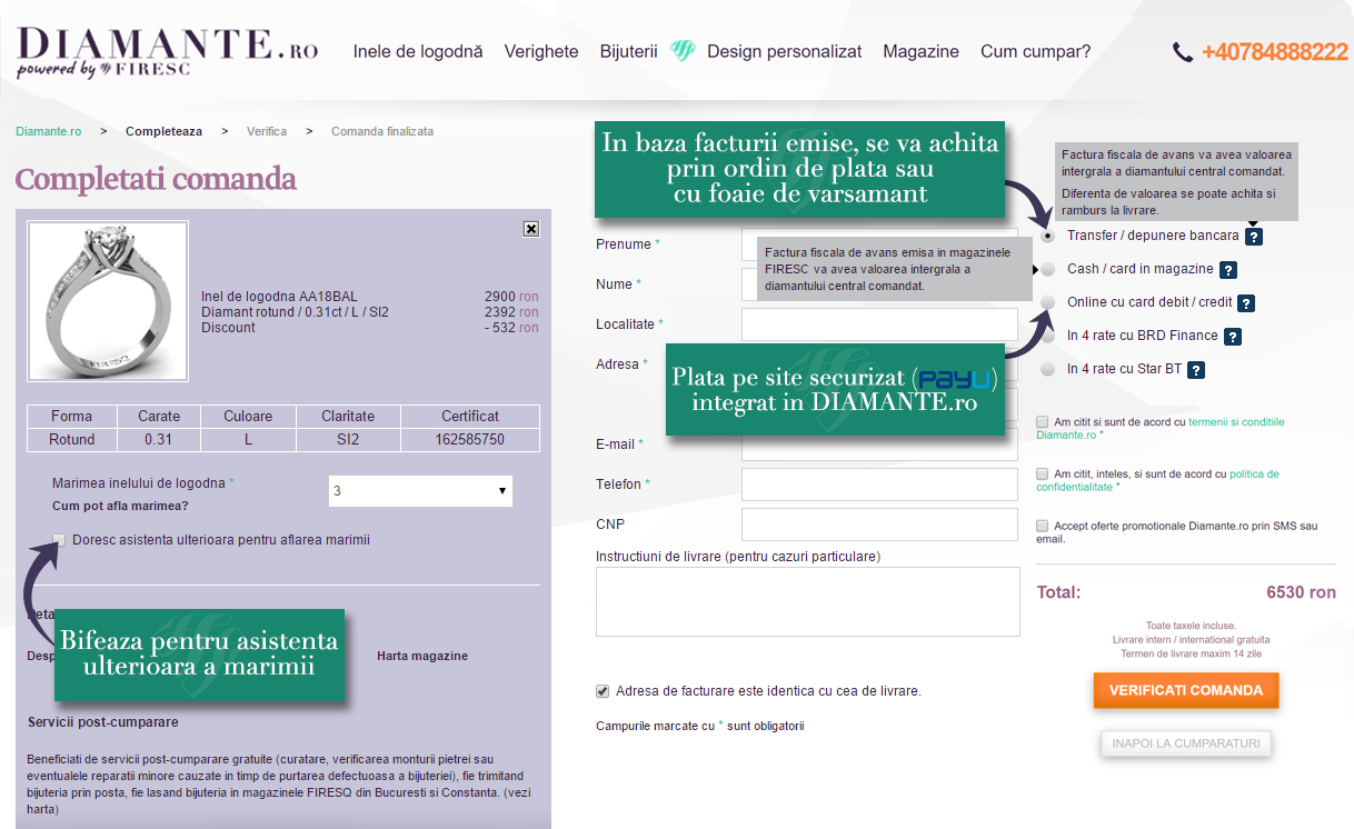 Cum configurez un inel de logodna - pasul doi